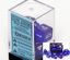 Polyhedral 7-Dice Set CHX23076 - Translucent Blue/White